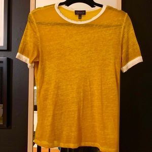 COPY - TOPSHOP BURNOUT RINGER TEE